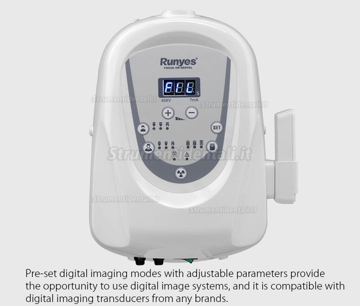 Runyes DC X-Ray Unità radiografico Endorale Digitale Odontoiatrico (Montaggio a parete)